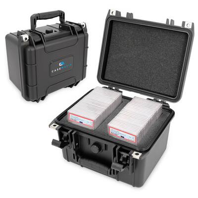 CASEMATIX - Waterproof Graded Card Case Holds 40 BGS PSA Slabs or 150 Toploaders Trading Card Box with Card Dividers IPX7 CASEMATIX - Waterproof Graded Card Case Holds 40 BGS PSA Slabs or 150 Toploaders Trading Card Box with Card Dividers IPX7
