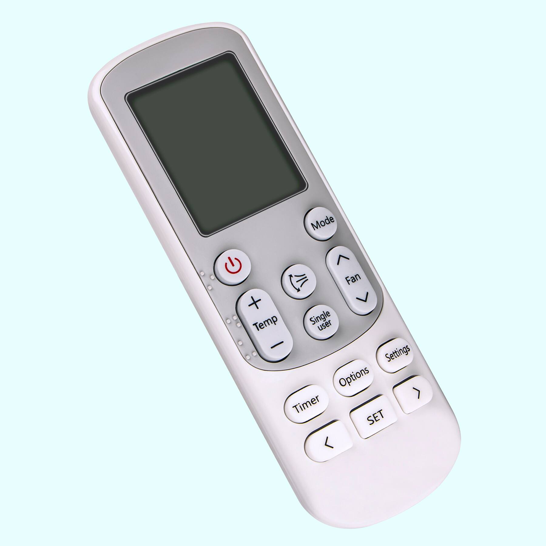 Mode  
Fan  
Temp  
Single user  
Settings  
Options  
Timer  
SET