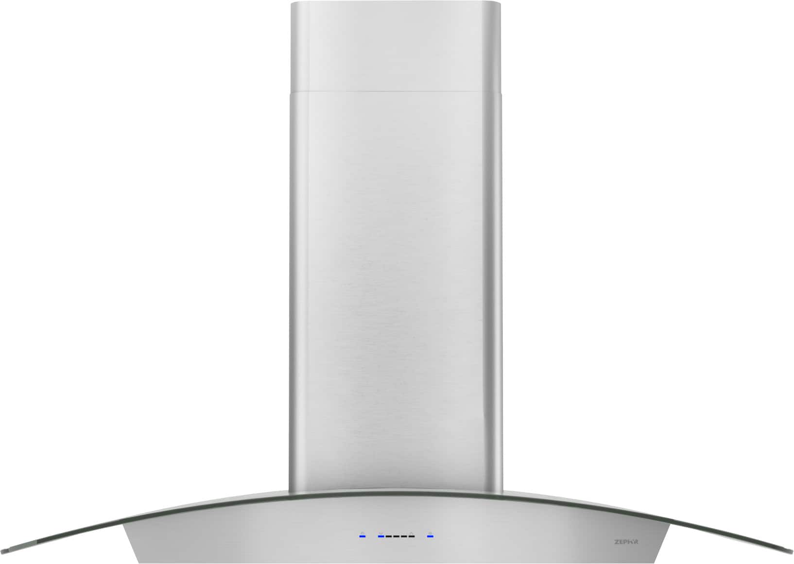 Zephyr - 30 inches - Convertible - Wall Range Hood - Stainless Steel/Glass - Front_Zoom