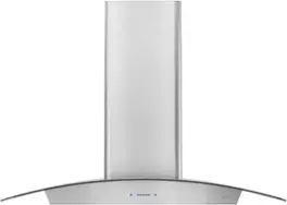 Zephyr - 30 inches - Convertible - Wall Range Hood - Stainless Steel/Glass