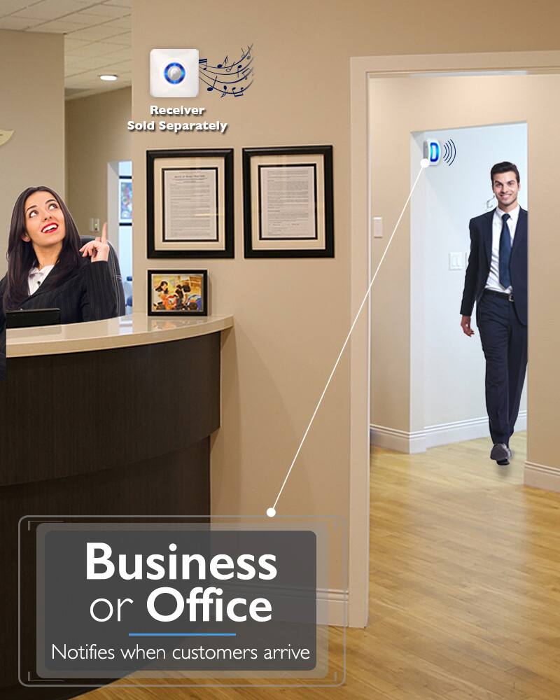 D Business or Office Notifies when customers arrive Receiver Sold Separately