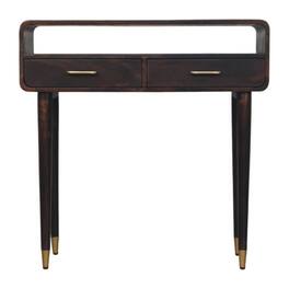 Artisan Furniture - Solid Wood Apollo Loop Console Desk - Brown