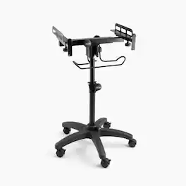 On Stage Stands - On-Stage MIX-400 V2 Mobile Mixer Stand: Rolling platform for mixers, laptops, controllers. Height adjustable (28"-38") - Black