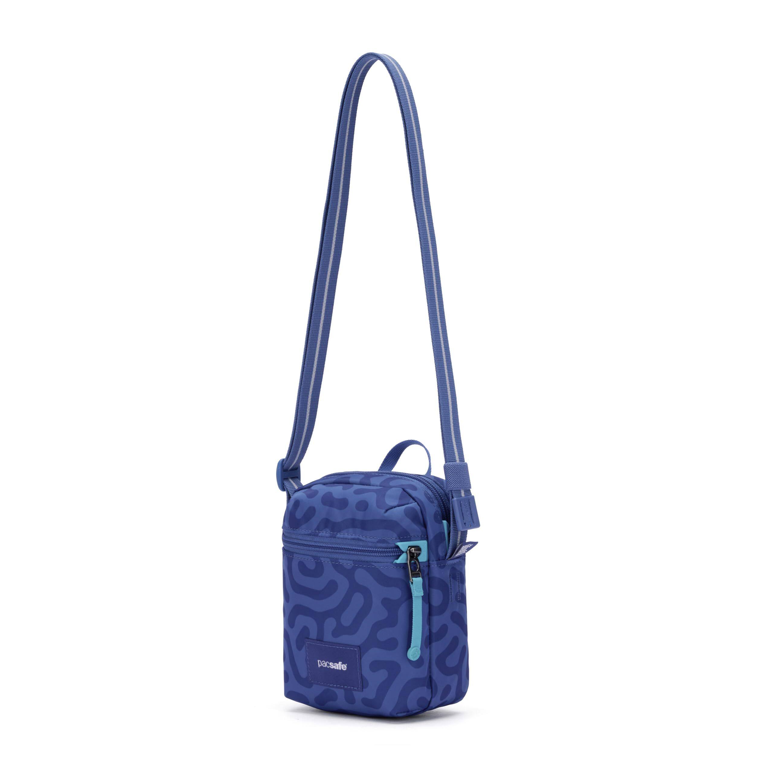 Alt View 4. Pacsafe - GO Micro Crossbody - Cerulean Blue.