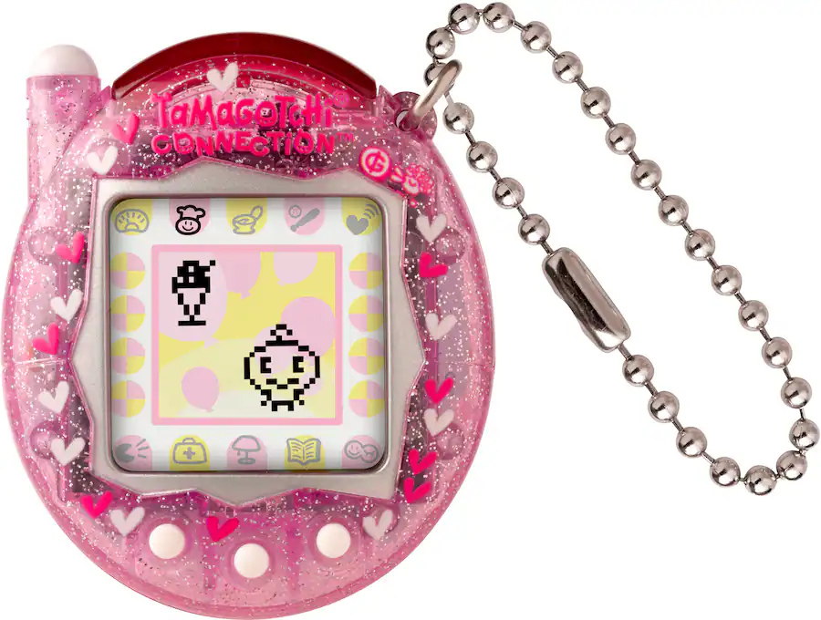 A pink Tamagotchi