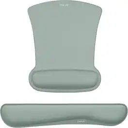 mosiso - Mouse Pad Wrist Support Ergonomic Memory Foam Mousepad for Easy Typing Cushion & Pain Relief for Office & Home - Antique Green