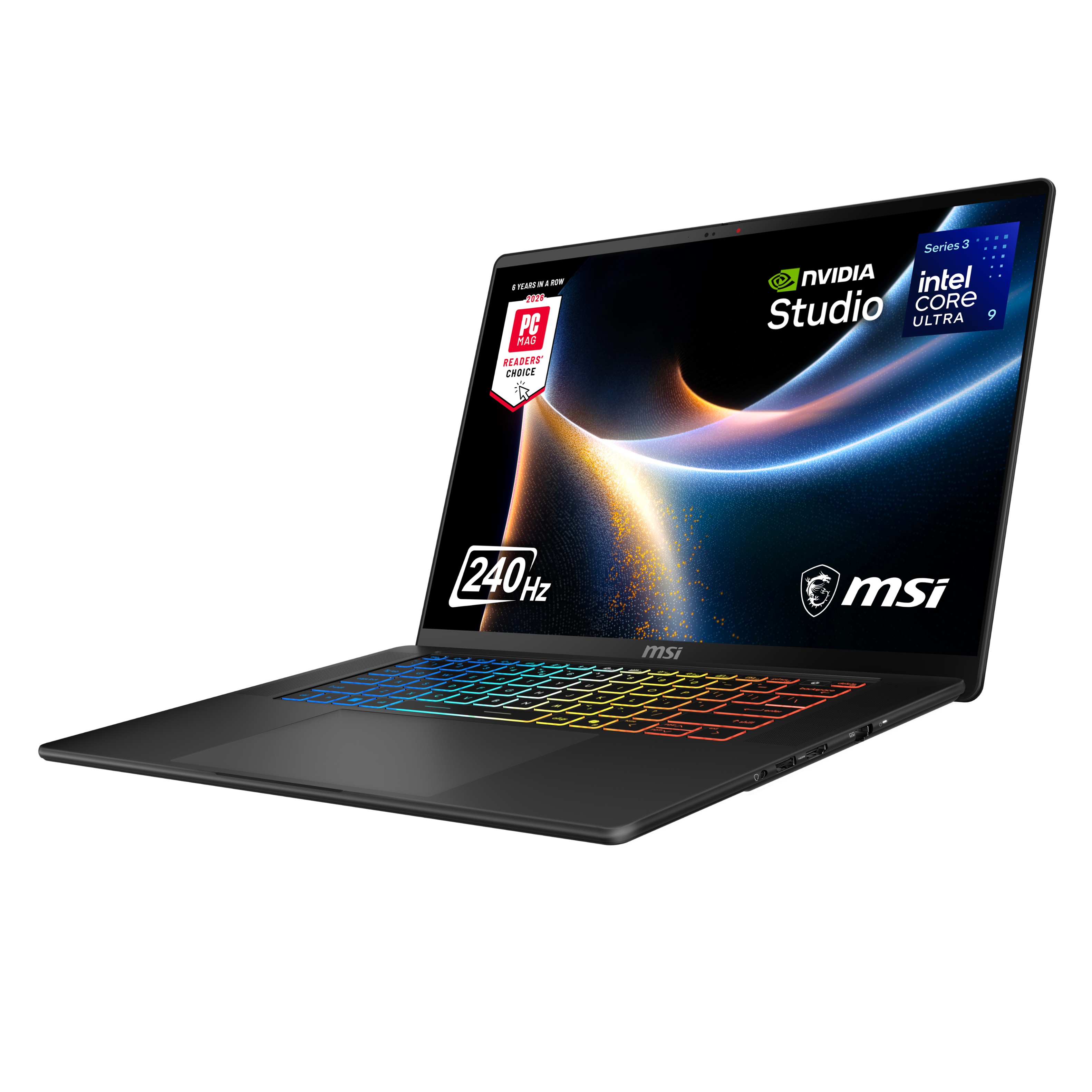 YEARS IN A ROW F 2026 PC MAG READERS' CHOICE  
Series NVIDIA intel Studio CORE ULTRA  
240 Hz  
msi  
3 = 1 - A 2 - S 7 & 7 Z  
R R Y - 1 x 1 - - -  
- & - 5 -  
msi K V 10 - e - 2 V - % I C  
1 - -