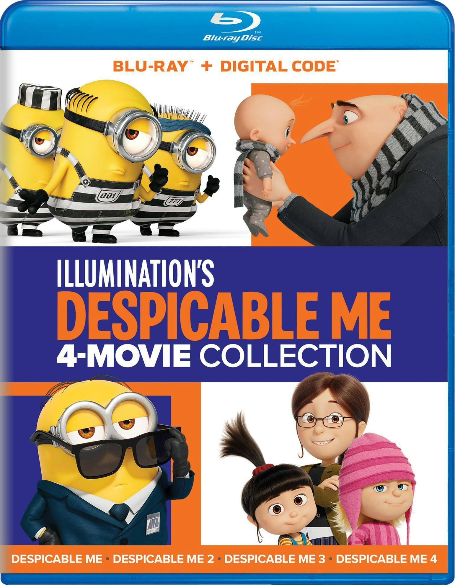 Illumination's Despicable Me 4-Movie Collection - Blu-ray + Digital [Blu-ray] [Standard]