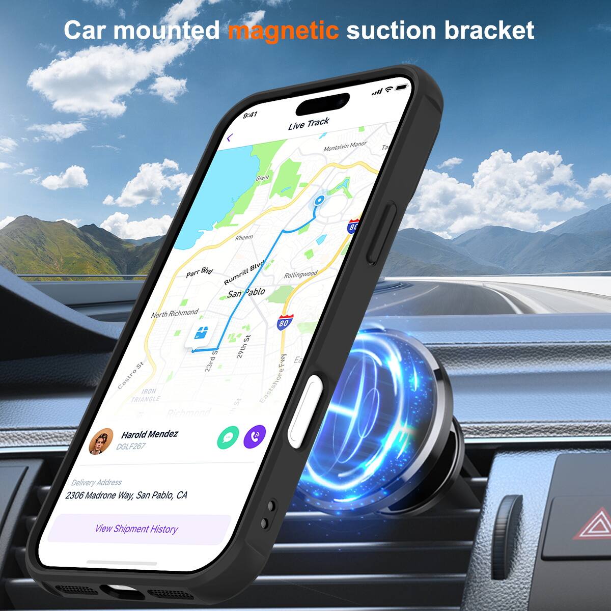 Car mounted magnetic suction bracket

9:41 Live Track Manor Montalban Ta Gand Rhcem 8 Bd Bivd Part Rummill San Pablo Rollingweed North Richmond 2 23rd Castro IRON TRIANGLE / Richmond 8O 15 29th Ea w & 1 Eastshore Harold Mendez DGLF267 Delivery Address 2306 Madrone Way, San Pablo, CA View Shipment History