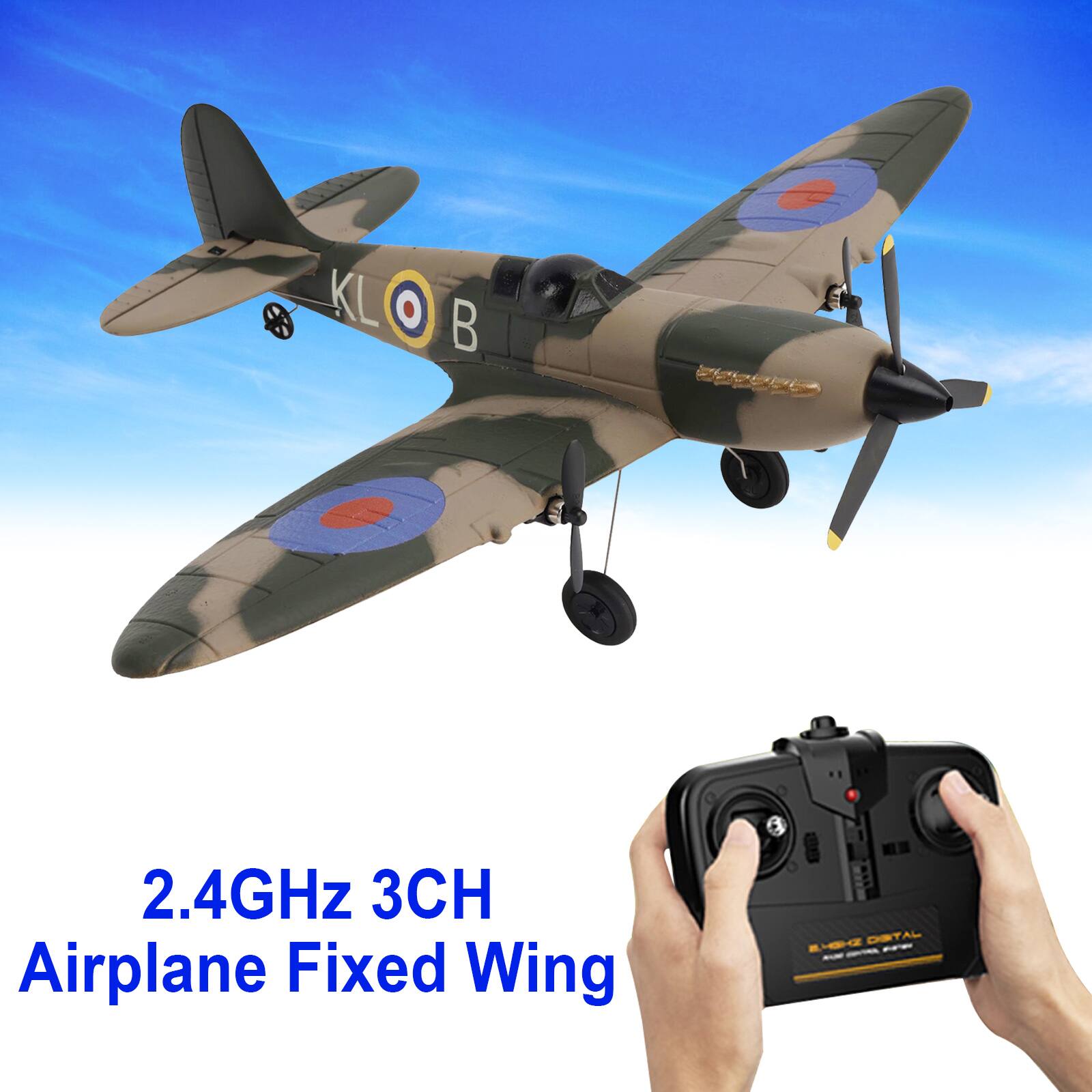 2.4GHz 3CH Airplane Fixed Wing