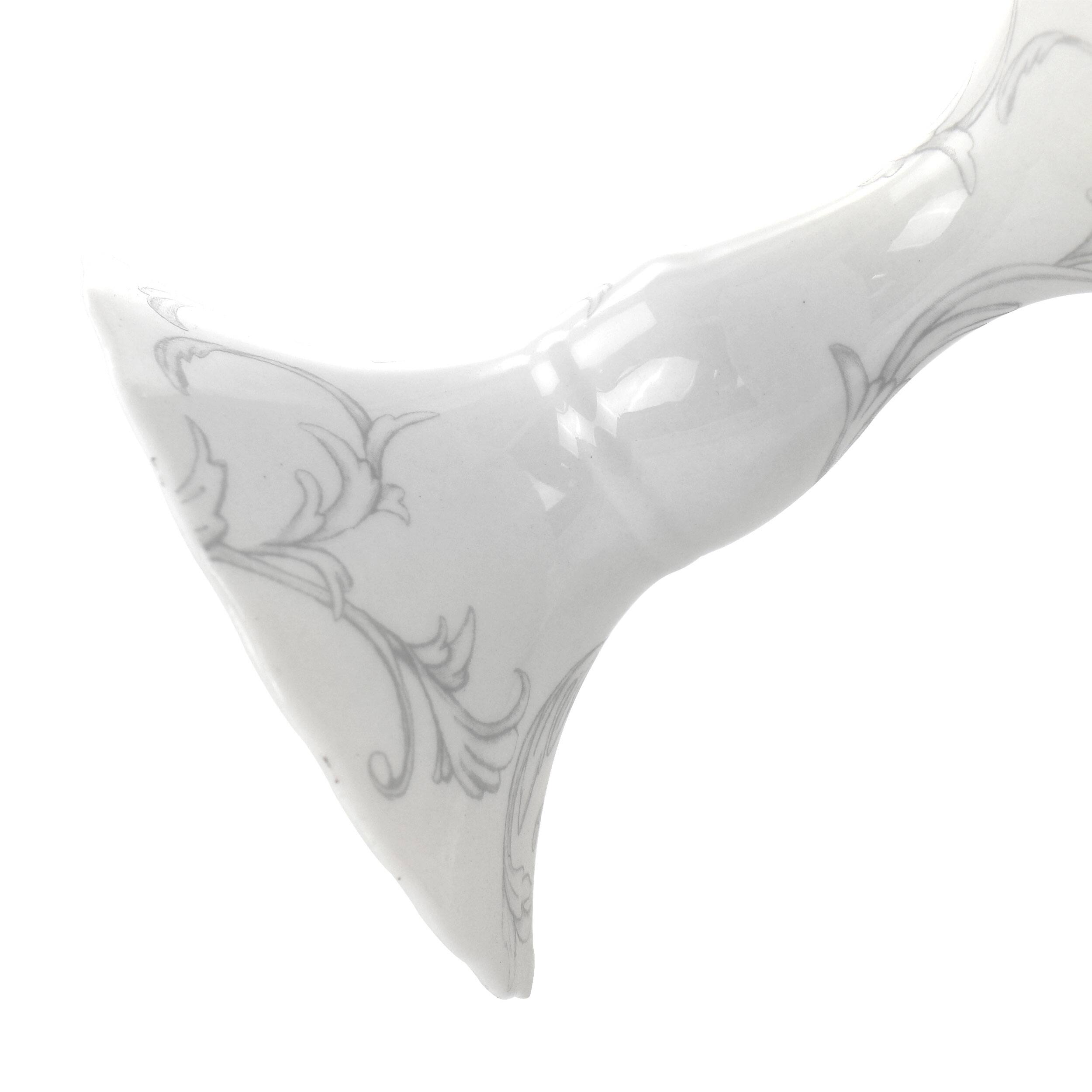 Left. Martha Stewart - Martha Stewart Fine Ceramic Cake Plate - Brown.