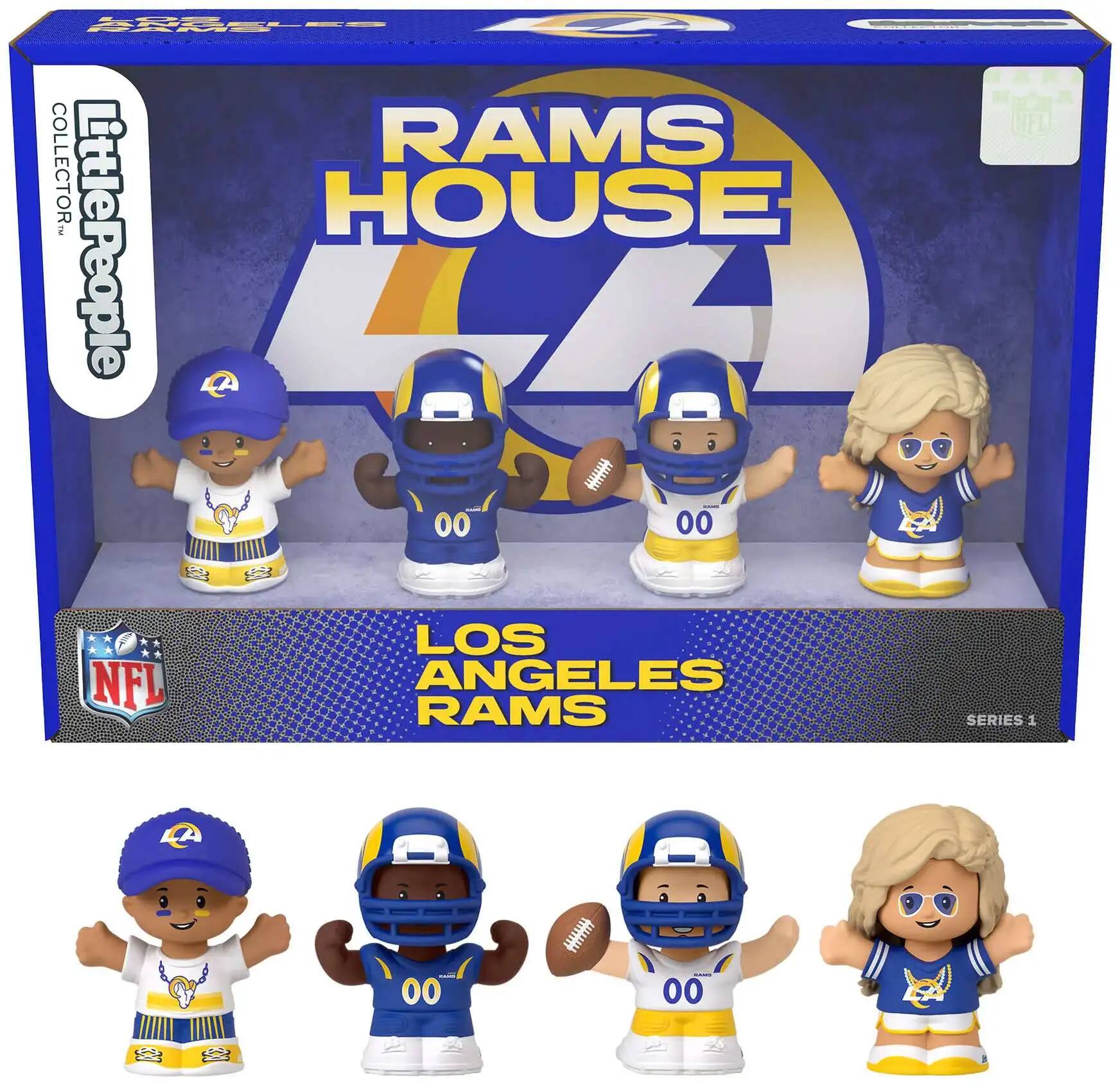 Fisher Price Little People x NFL Collector LA Rams Figure 4-Pack
