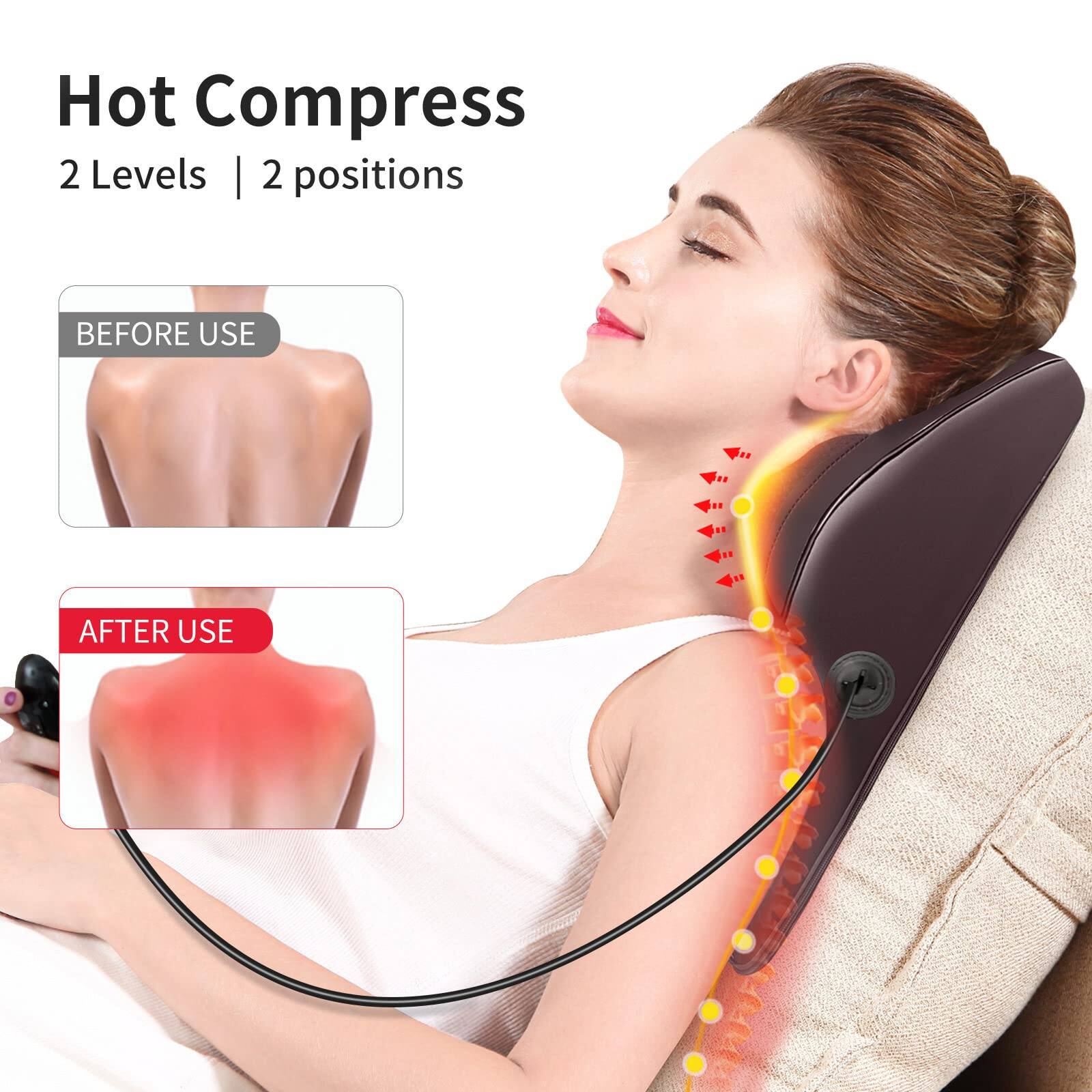 Hot Compress  
2 Levels | 2 positions  

BEFORE USE  

AFTER USE