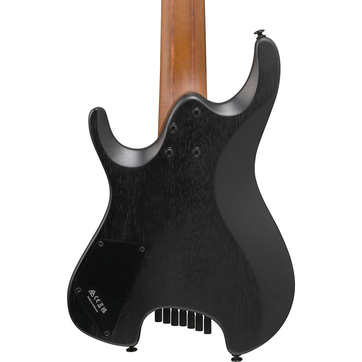 Alt View 4. Ibanez - Ibanez Q Standard Series QX527B 7-String Electric Guitar, Weathered Black.