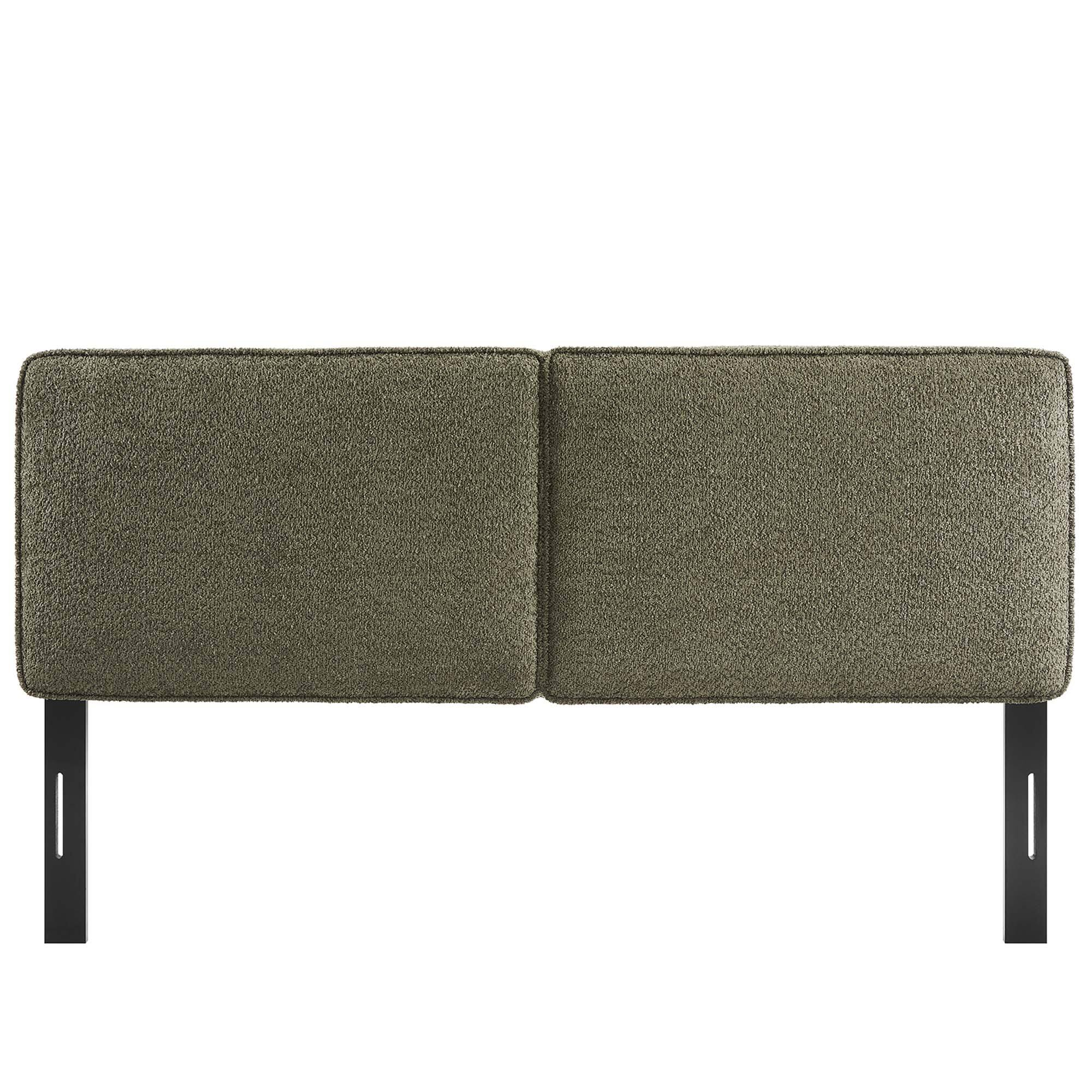 Alt View 1. Modway - Lindee Boucle Fabric Queen Headboard by Modway - Green.