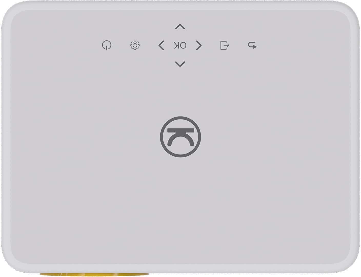 Alt View 10. Vankyo - Leisure 570B Native 1080P Wireless Smart WebOS Single LCD Mini Projector, Screen Included - White.