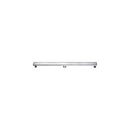Alfi - 47" Brushed Stainless Steel Linear Shower Drain with Solid Cover - Silver