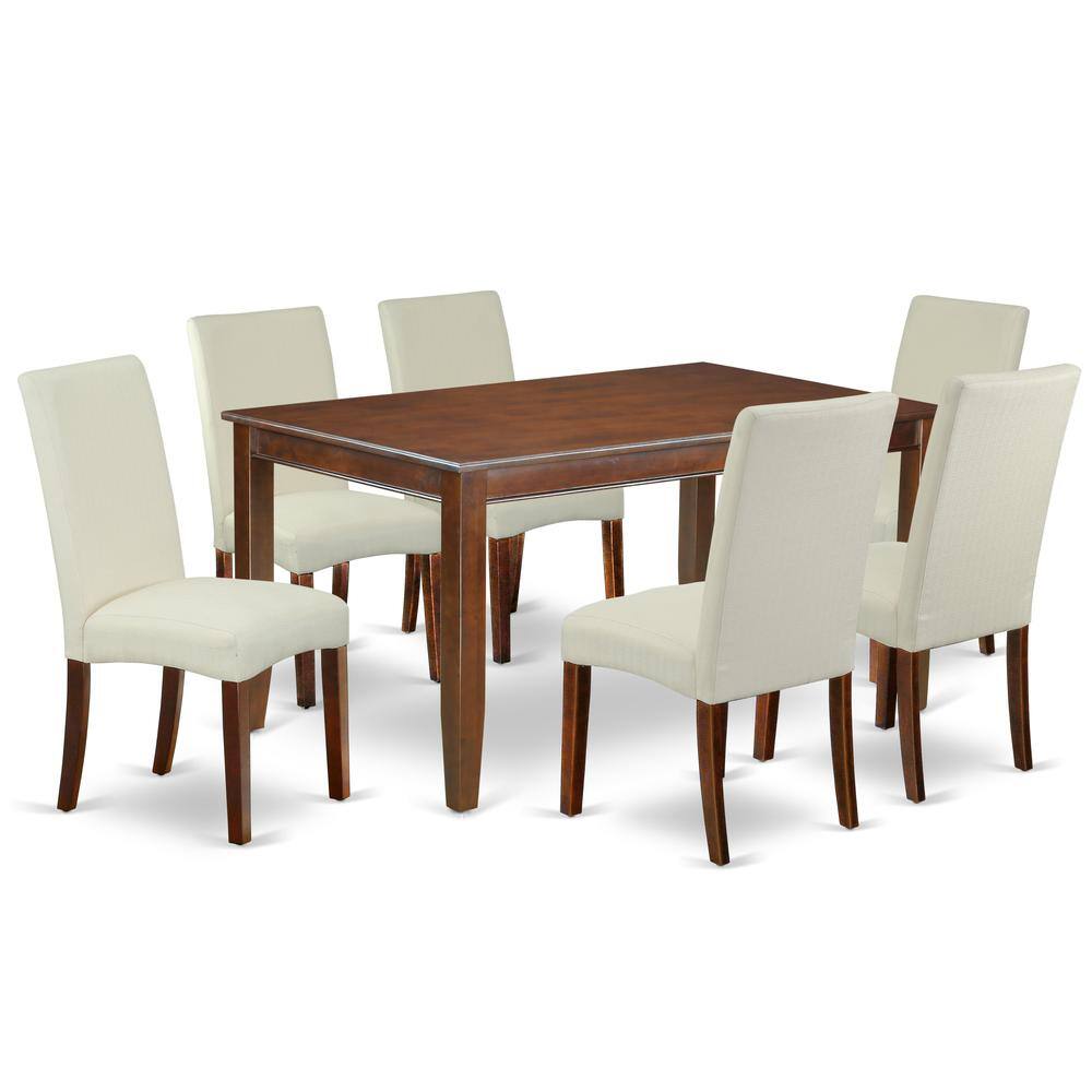 Left. East West Furniture - Dining Room Set Mahogany - Brown.