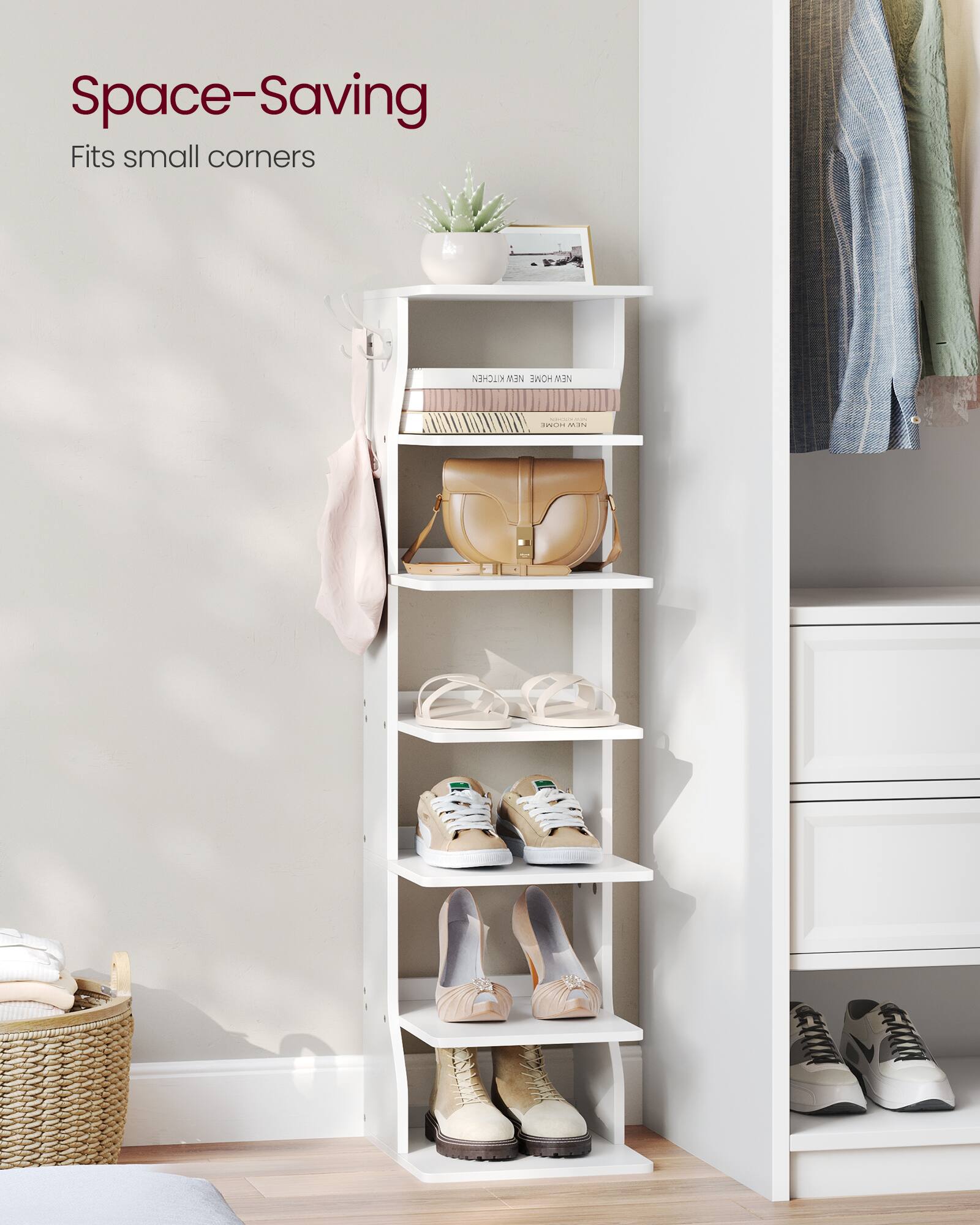 Space-Saving  
Fits small corners