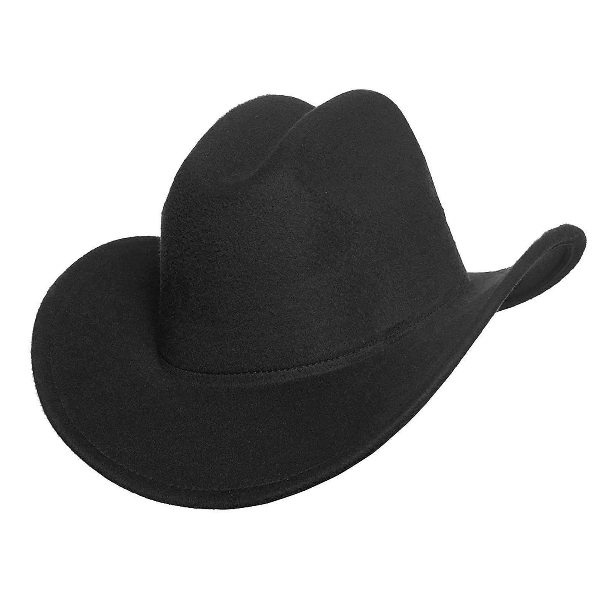 Alt View 1. Underwraps - Cattleman Black Felt Adult Costume Cowboy Hat - Black.