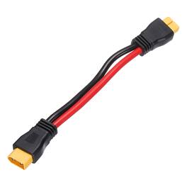 Unique Bargains - 600VDC XT60 Extension Cable, 10AWG XT60 Male to Female for RC/Solar/FPV Drone - Red and Black