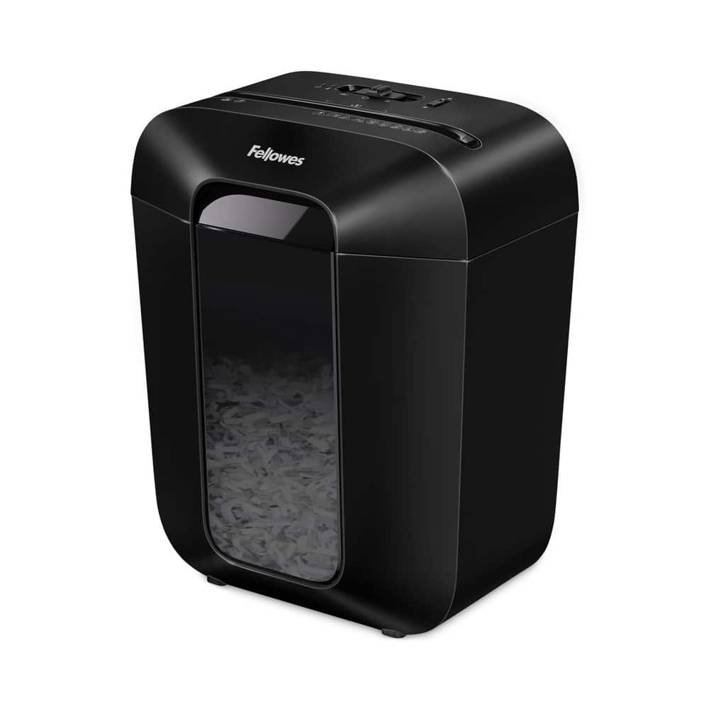 Fellowes - 4400201 Powershred LX45 8 Manual Sheet Capacity Cross-Cut Shredder - Black