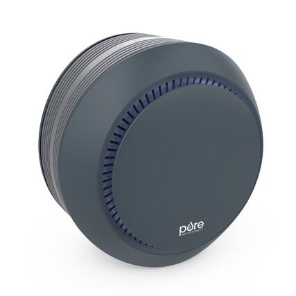 Front. Pure Enrichment - PureZone Halo True HEPA Air Purifier - Graphite.