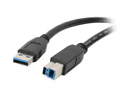 Nippon Labs - USB3-15AB 15 ft. USB 3.0 Type A Male to B Male 15 ft. Cable for Printer and Scanner, Black