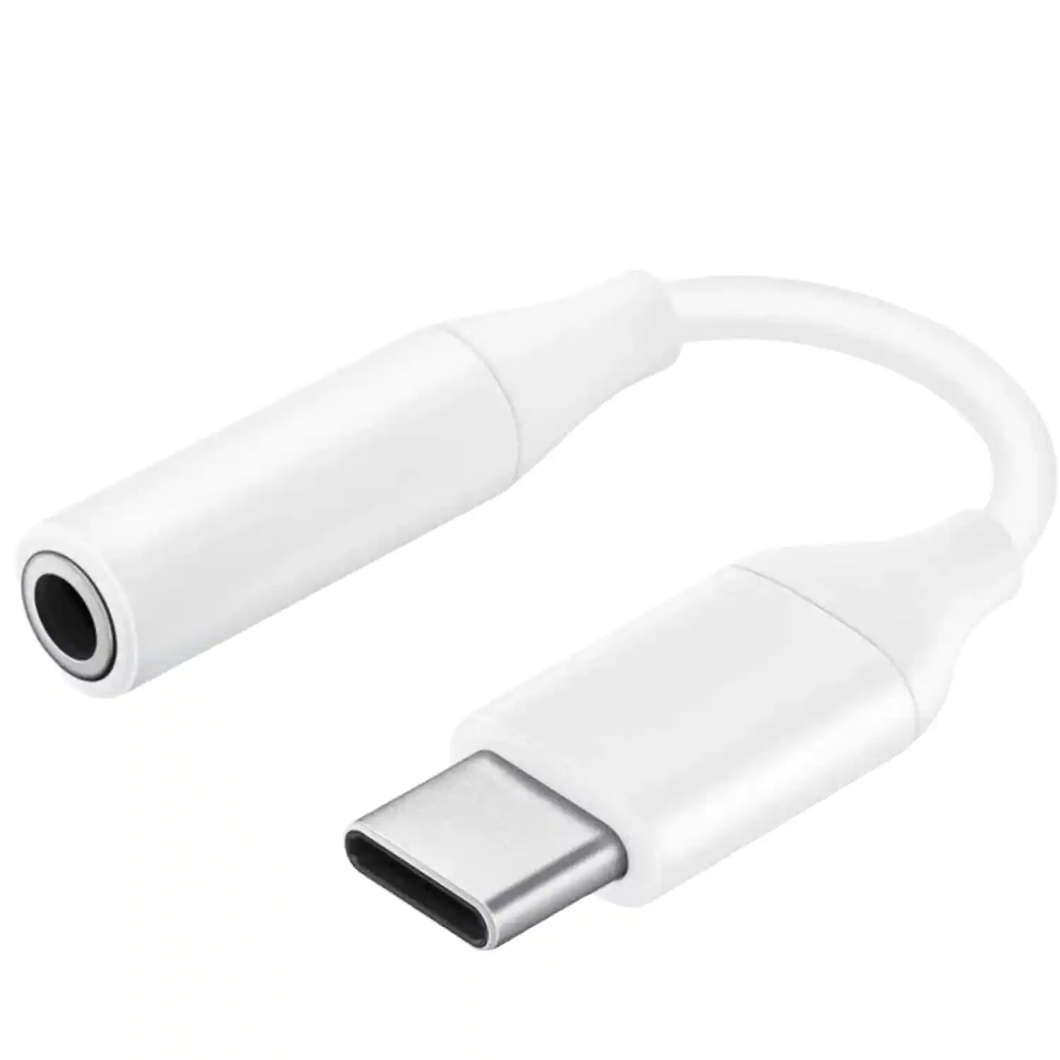 Sanoxy - USB Type-C to 3.5mm Audio Adapter | Hi-Res DAC | Headphone & Mic Support - White