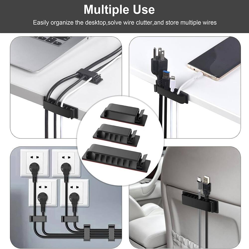 Multiple Use

Easily organize the desktop, solve wire clutter, and store multiple wires