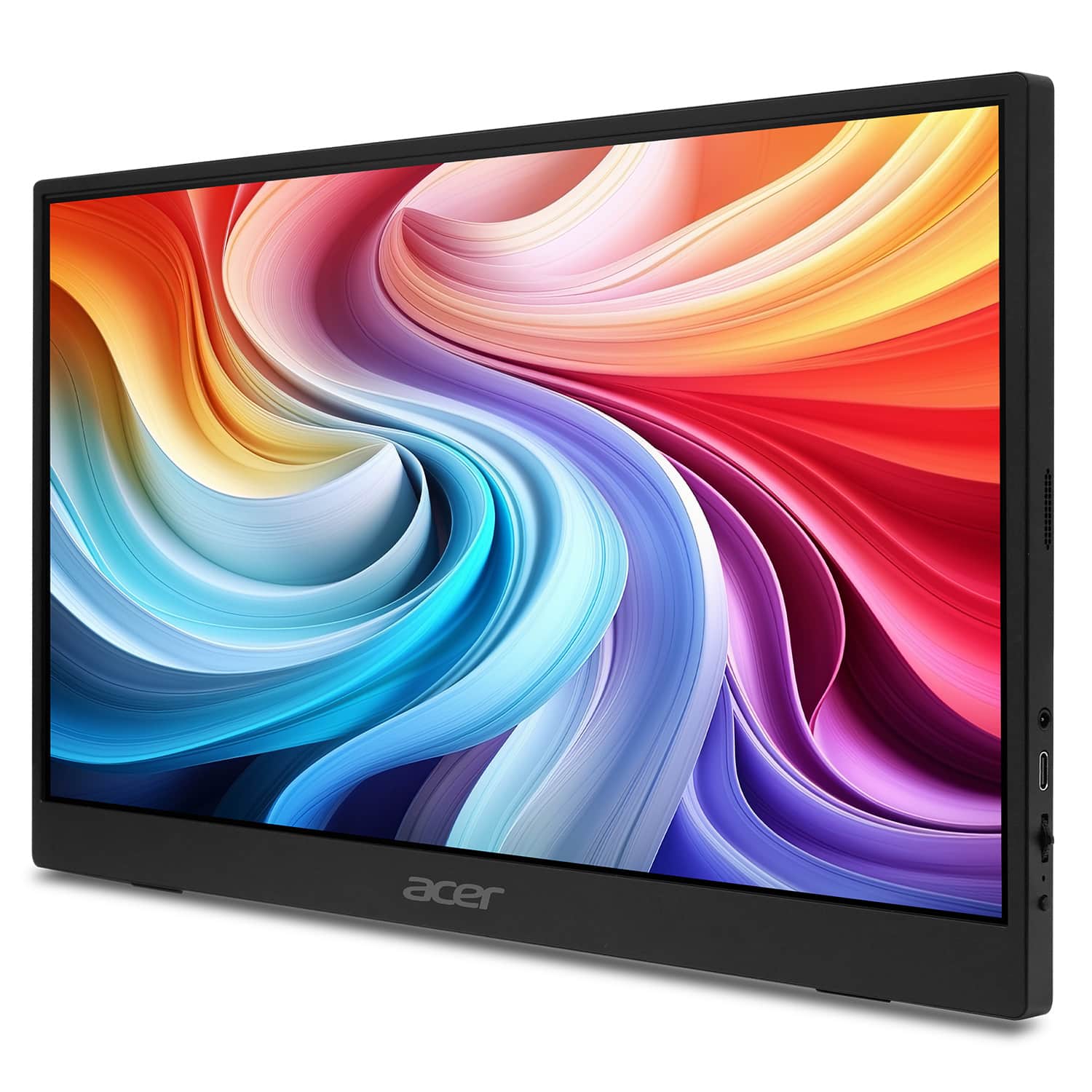 Alt View 4. Acer - Nitro 15.6" LCD FHD 165Hz FreeSync IPS Portable Gaming Monitor (USB Type-C, Mini HDMI & Audio Out) - Black.