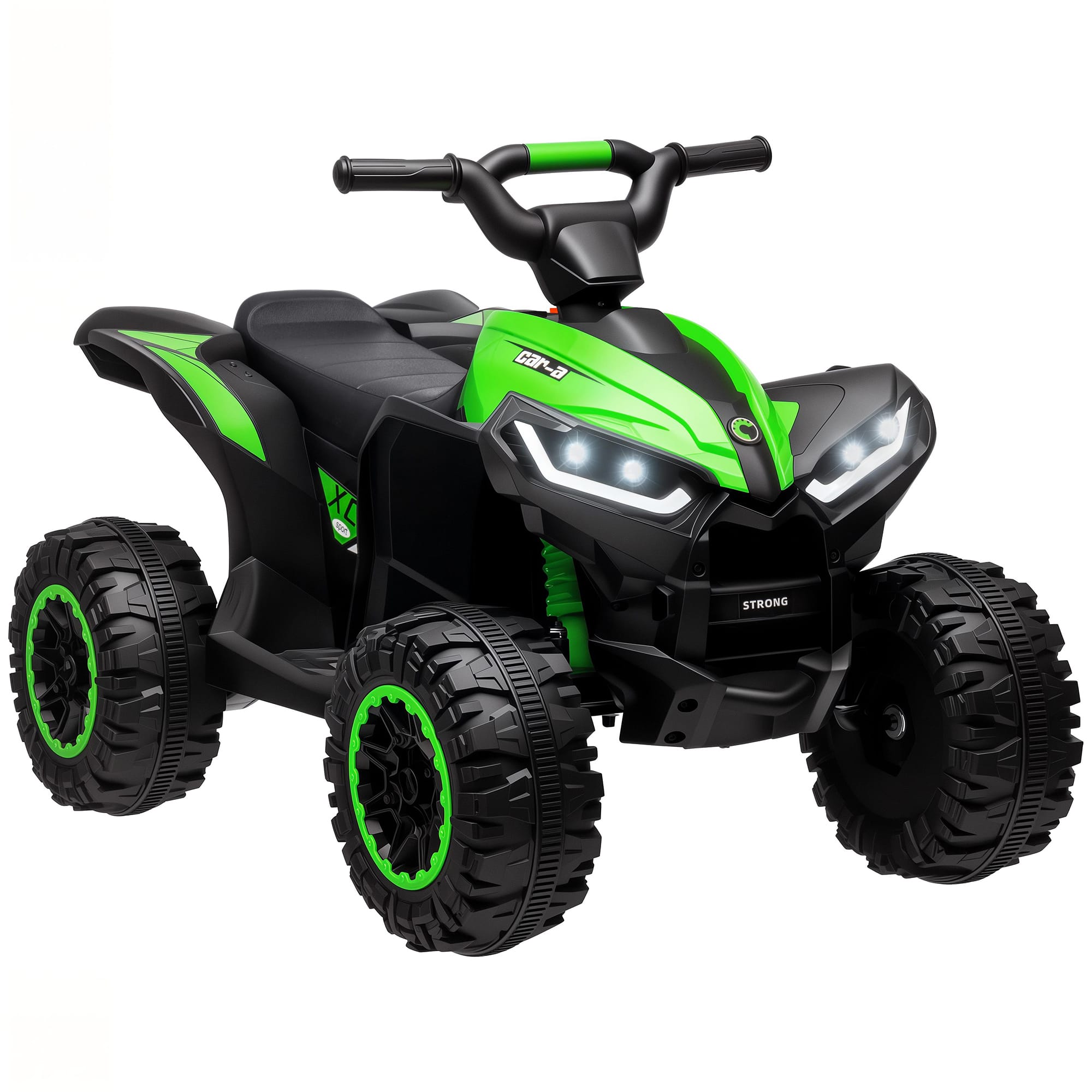 Aosom - ATV 4 Wheeler, 12V Kids Ride On Toy with Dual Motors, High & Low Speed, Music, Headlights - Green price history on PriceWatchPro