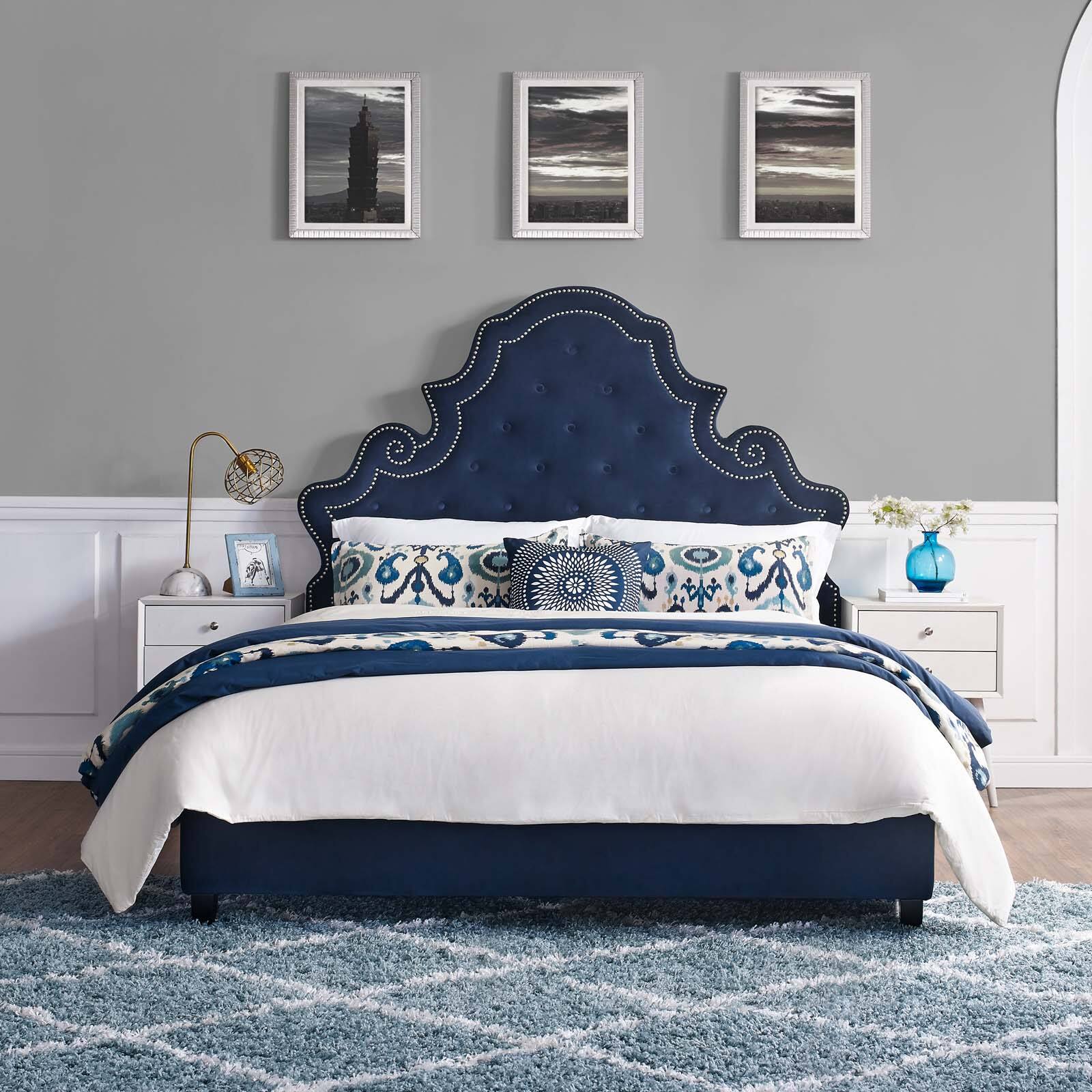 Alt View 2. Modway - Lodge Wood Twin Platform Bed Frame - Brown.