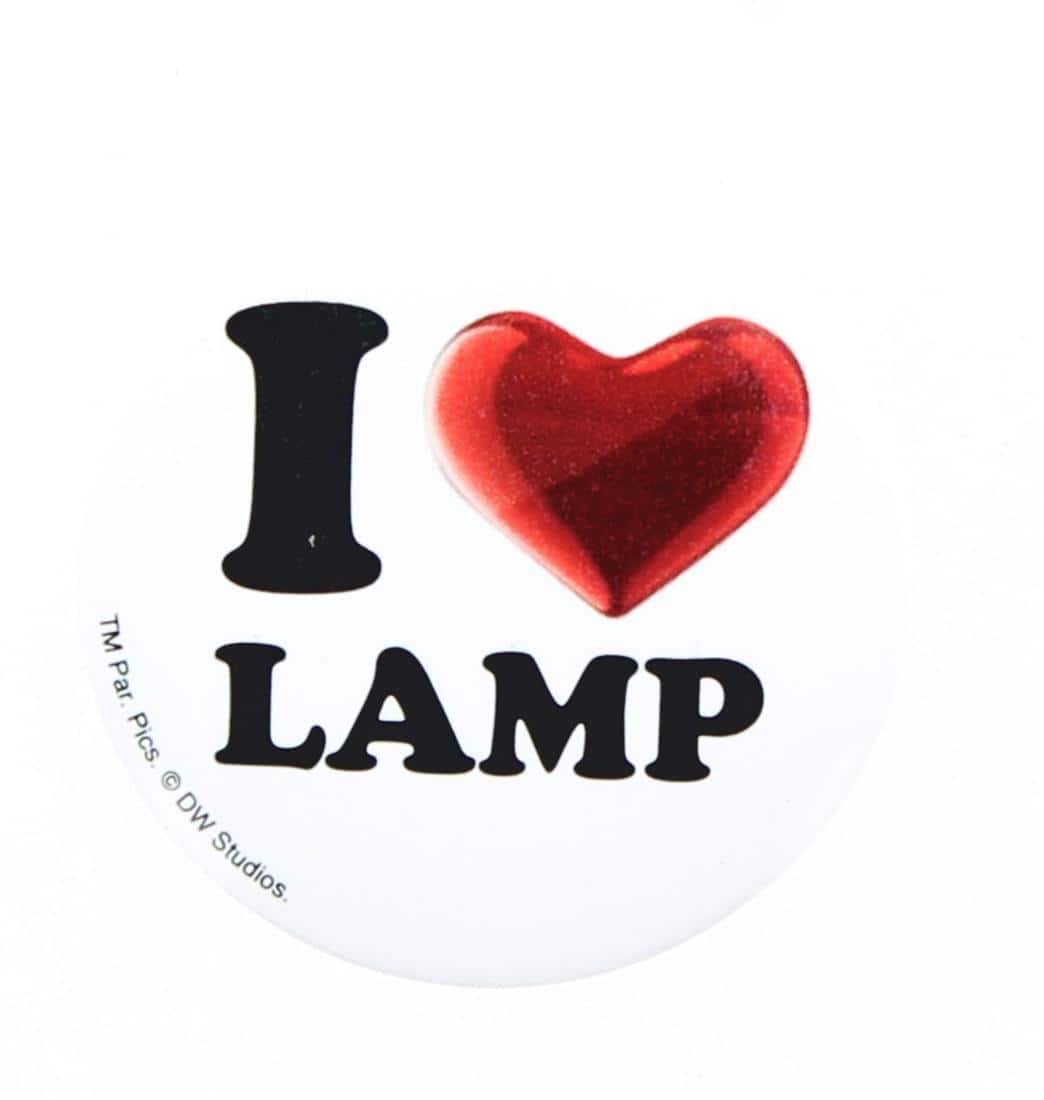 Seven20 - Anchorman The Legend of Ron Burgundy "I Love Lamp" Button - Red