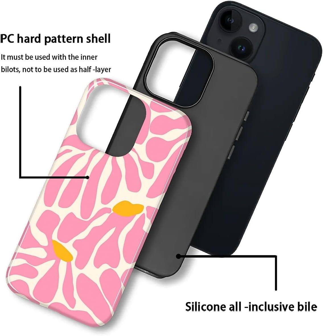 PC hard pattern shell  
It must be used with the inner bilots, not to be used as half-layer  

Silicone all-inclusive bile