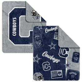 Logo Brands - Dallas Cowboys 50- x 60- Dream Weave Throw Blanket - Navy