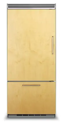Front. Viking - 5 Series Quiet Cool 20.4 Cu. Ft. Bottom-Freezer Built-In Refrigerator - Custom Panel Ready.