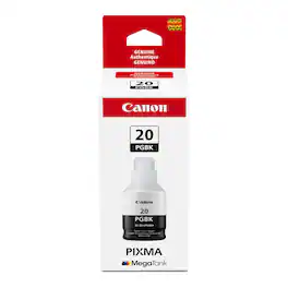 Canon - MegaTank GI-20 Ink Bottle - Pigment Black