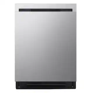 Front. LG - FlushFit 24" Top Control Smart Built-In Stainless Steel Tub Dishwasher with 3rd Rack, AutoVent Dry and 46dBA - PrintProof Stainless Steel.