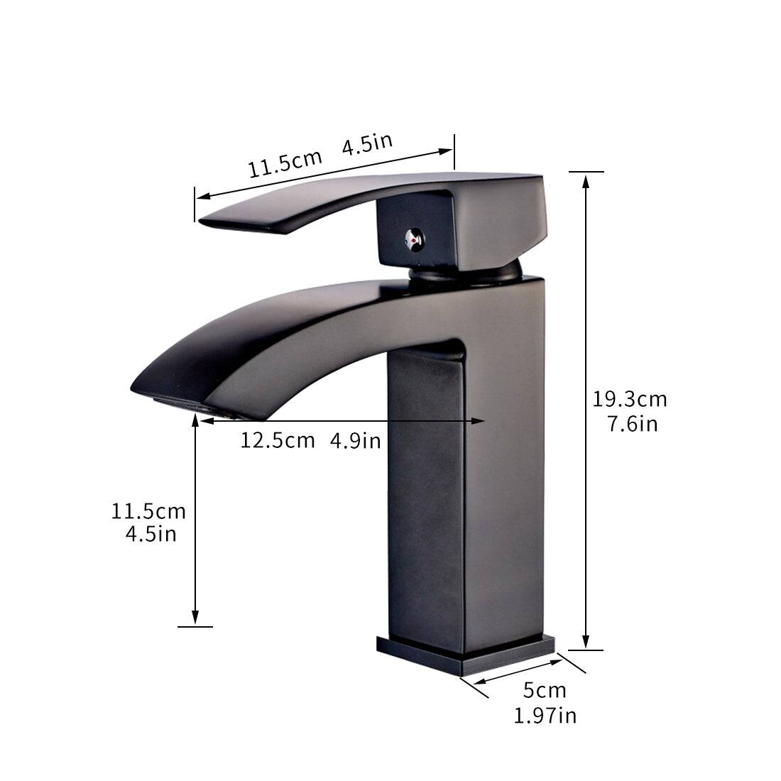 - 11.5cm 4.5in
- 12.5cm 4.9in
- 19.3cm 7.6in
- 5cm 1.97in