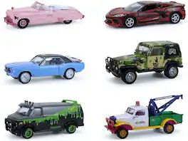 PopMarket - 1:64 Garbage Pail Kids Series 8 - 6 Pack Die-Cast Car Assortment - COLLECTIBLES - Multicolor