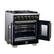 Alt View 4. Forno Appliances - Capriasca 4.32 Cu. Ft. Freestanding Gas Convection Range with French Doors - Black.