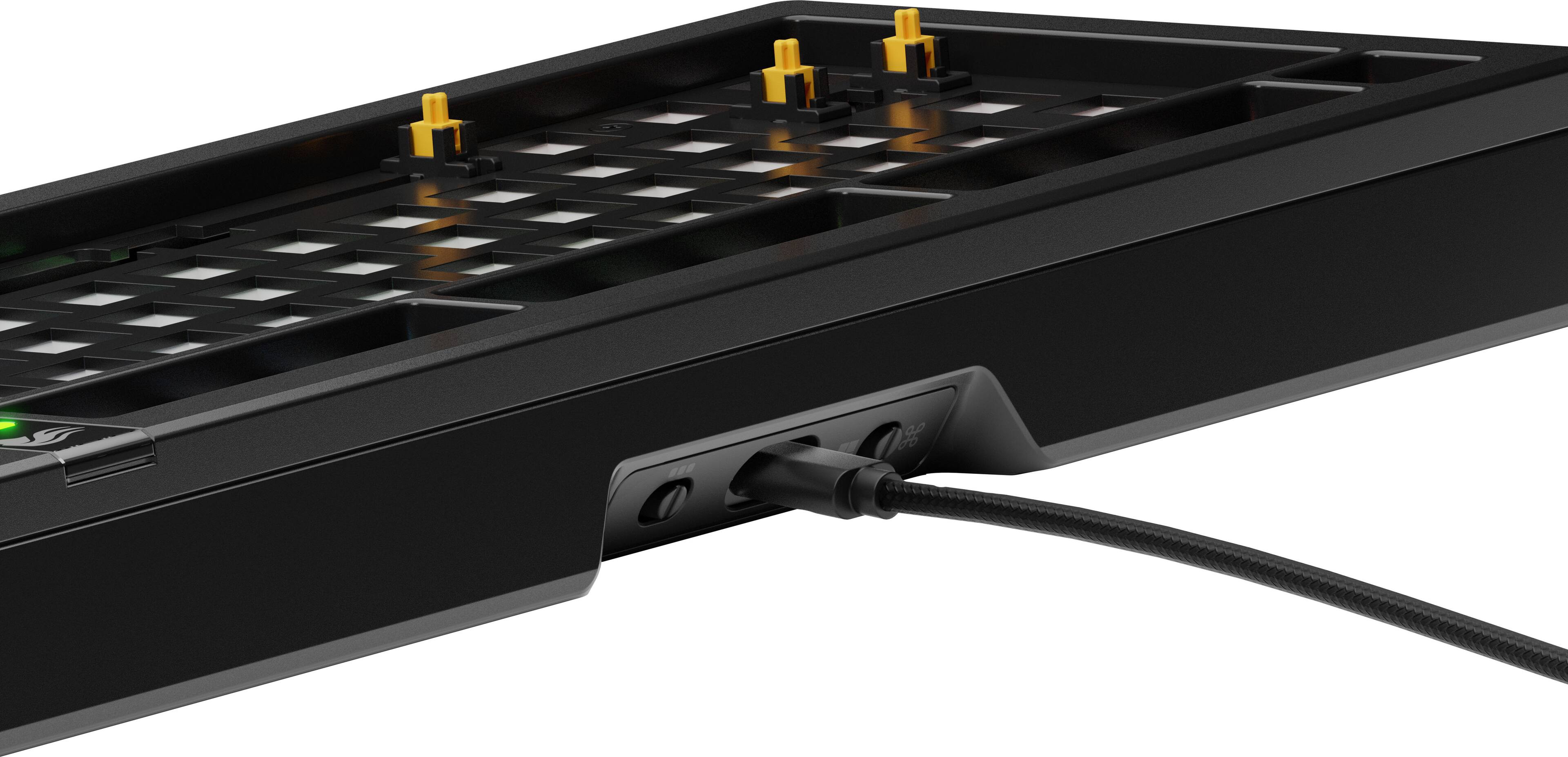 Alt View 11. Glorious - GMMK 3 PRO 75% Barebones Wired Mechanical Linear Switch Gaming Keyboard with Hot-swappable Switches - Black.