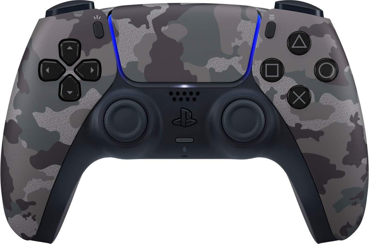 Sony - PlayStation DualSense Wireless Controller - Camouflage - Gray