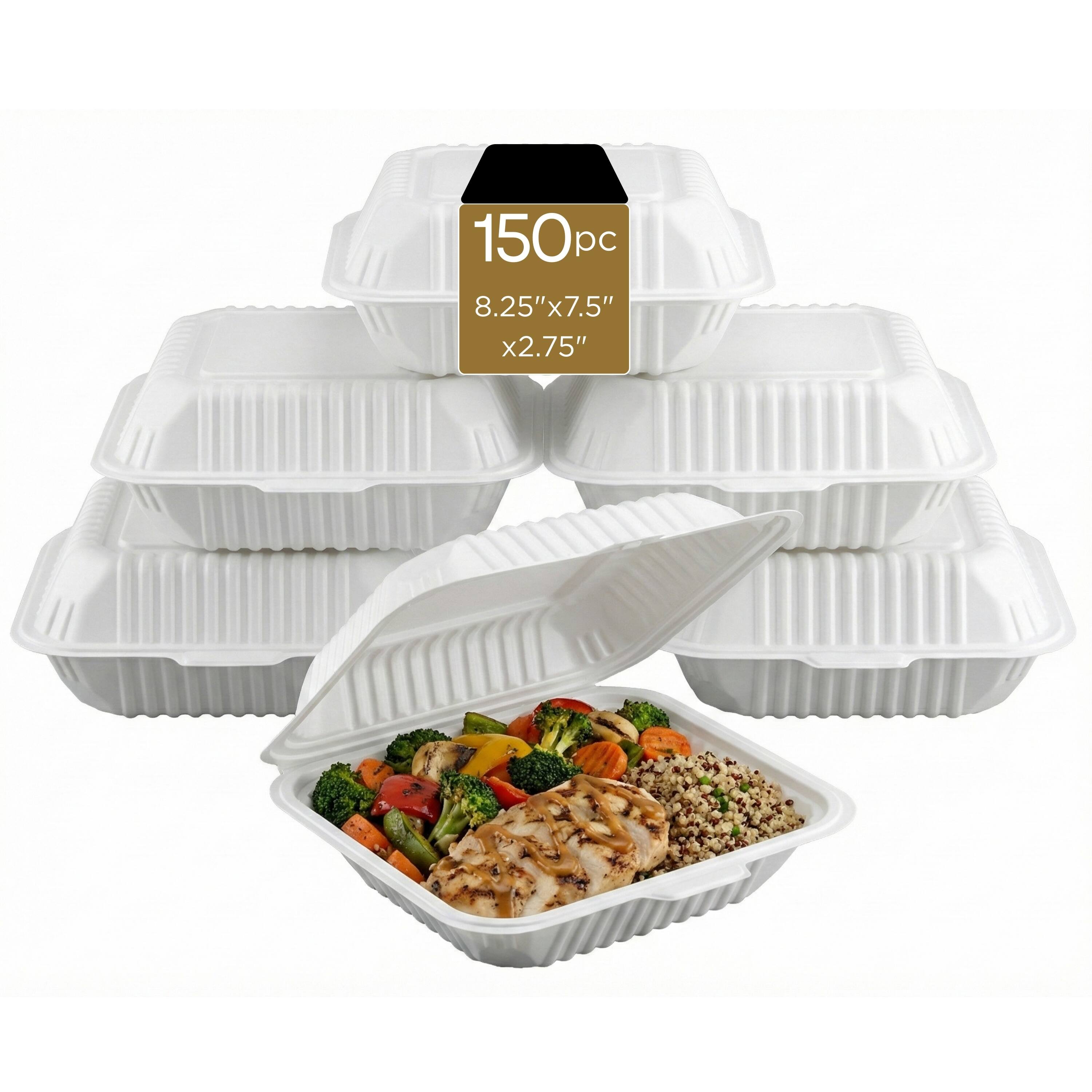 150 pc 8.25" x 7.5" x 2.75"