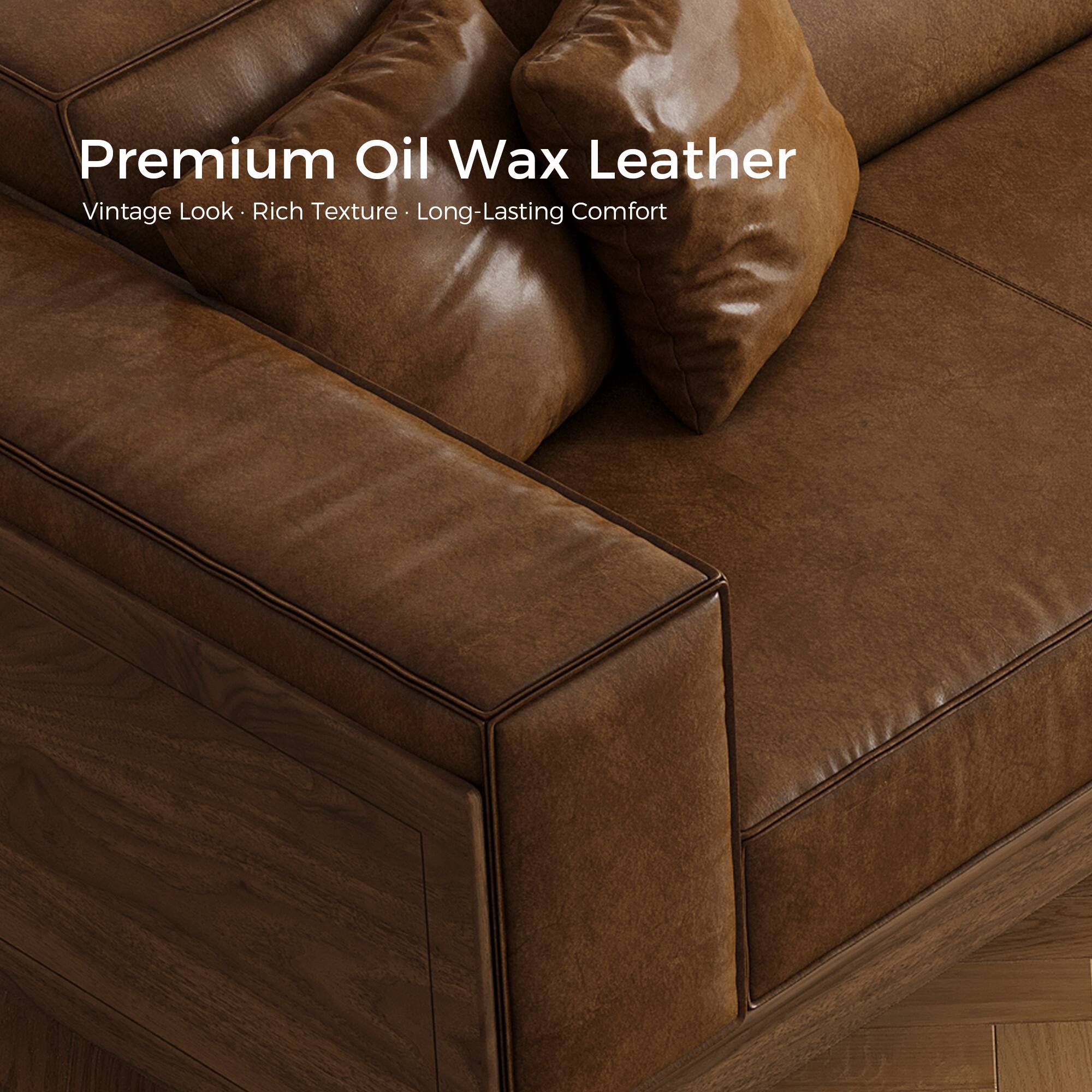 Premium Oil Wax Leather  
Vintage Look • Rich Texture • Long-Lasting Comfort