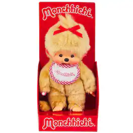 Monchhichi - Monchhichi: Beige Girl Plush Toy - Red Bib