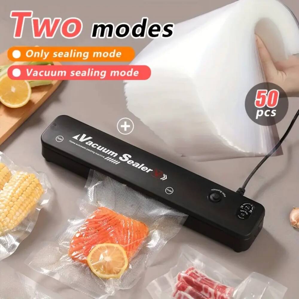 Two modes
Only sealing mode
Vacuum sealing mode
50 pcs