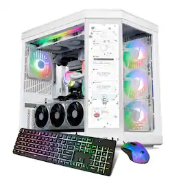 iBUYPOWER - Y70TI Gaming Desktop Touch Screen PC_Intel Core Ultra 9 285,NVIDIA RTX 5070Ti 16GB,32GB DDR5 RGB RAM,2TB_Y70TIWI9N57T01 - White
