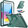 DTTO - Rugged Case with Stand & Screen Protector for iPad 10th Gen 10.9" (2022) / 11th Gen 11" (2025) - Midnight Green